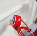 3D Cartoon Character Silicone Charger Case Cover for iPhone 18W/20W | Captain America Design