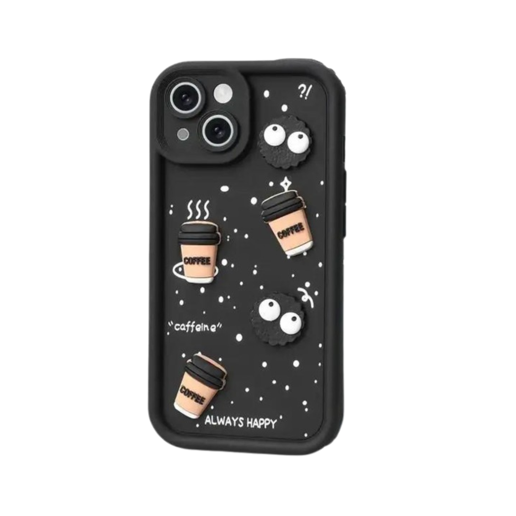 iPhone 14 Back Cover | 3D Cute Cartoon Soft Silicone Protective Case | Full Protection