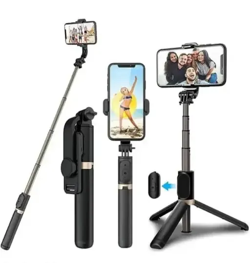 Selfie Stick Tripod with Bluetooth Remote | 360° Rotation | Extendable Aluminum Monopod